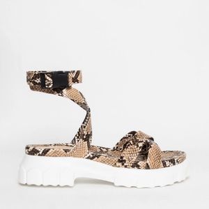 Brand New Snake Skin Sandals